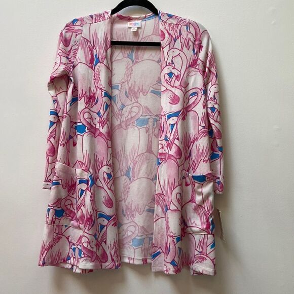 LuLaRoe Flamingo Cardigan   - Picture 1 of 4